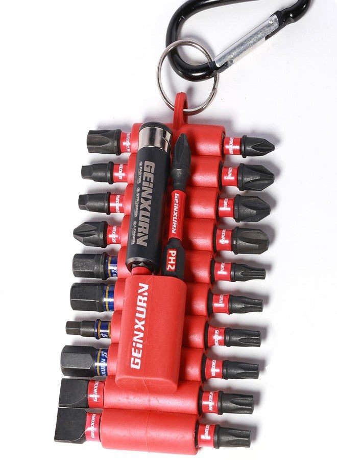 Geinxurn 22 Pieces Multi Impact Screwdriver Bits Set,Magnetic S2 Steel Insert Power Bits with Organizer Sleeve and Storage Strip - Image 1