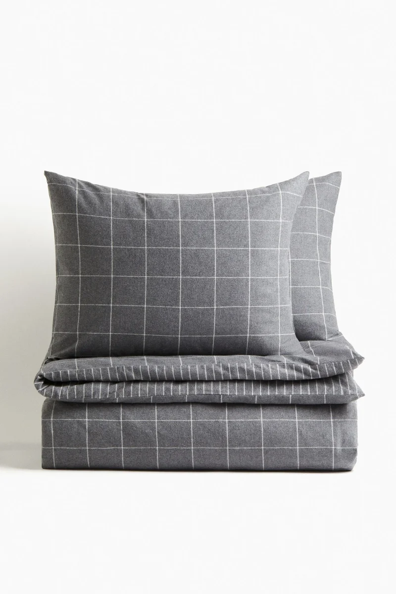H&M Flannel duvet cover set