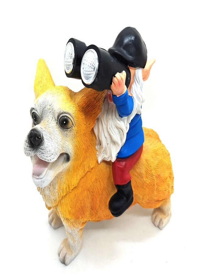 MONMOB Gnome Statues Corgi Figurines Plant Corgi Statues Garden Statue Art Figurines Home Living Room Aesthetic Decor Christmas Corgi Christmas Gnome Decoration Housewarming Gift - Image 1