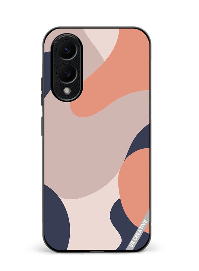 Protective Case Cover For Samsung Galaxy S25 Edge Layered In Design Multicolour