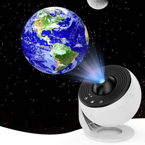 Desidiya® Disc Star Projector for Kids – 3D Galaxy Night Light with 360° Rotation, Adjustable Focus & Timer | USB Powered Night Lamp for Bedroom, Nursery, Home Theater (Corded Electric) - Image 1