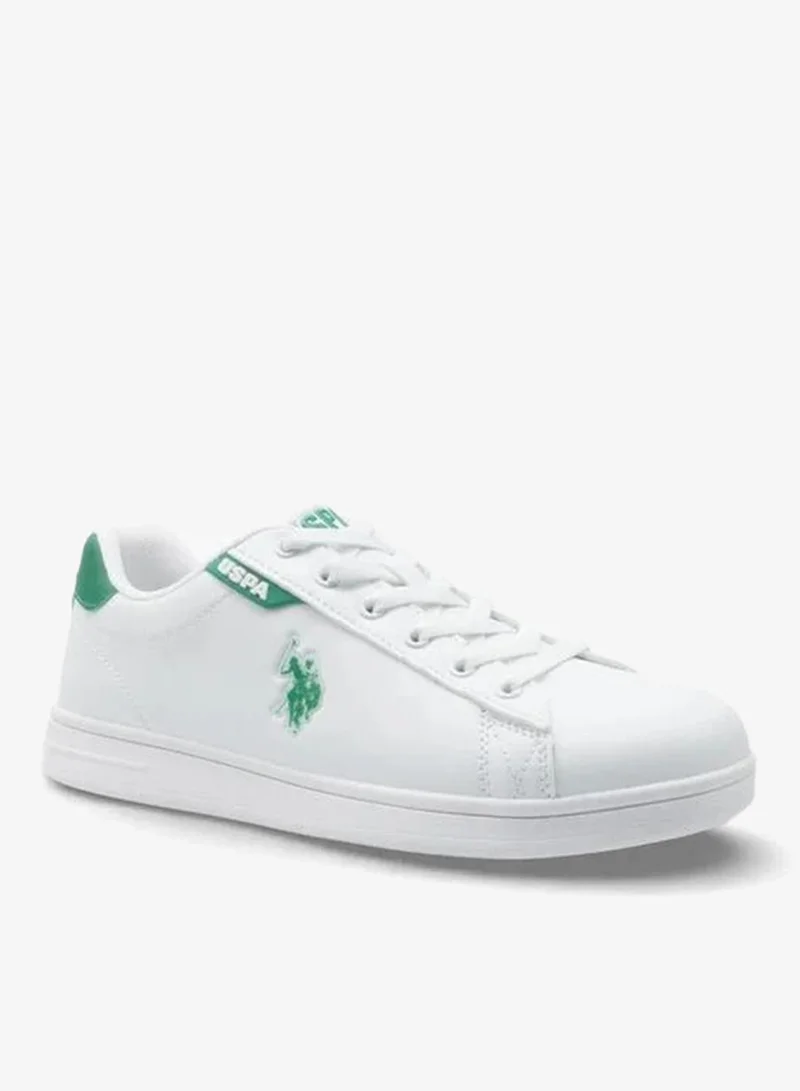 U.S. Polo Assn. U.S. Polo Assn. Men’s White COSTA GLB 6FX Sneakers – Classic Casual Lace-Up Shoes with Sporty Accents