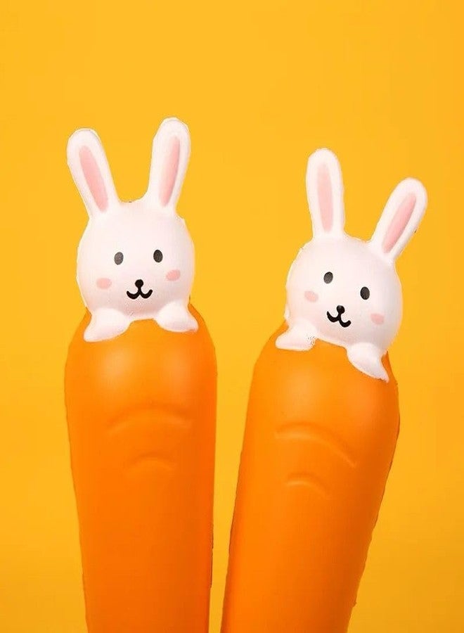 Radhya Accessories Squishy Foam Rabbit Pens Kawaii Stationery Stress Buster Pens Cute Cartoon Pen for Boys Rabbit pen for Girls Gel pen for kids (Pack of 2) - Image 2