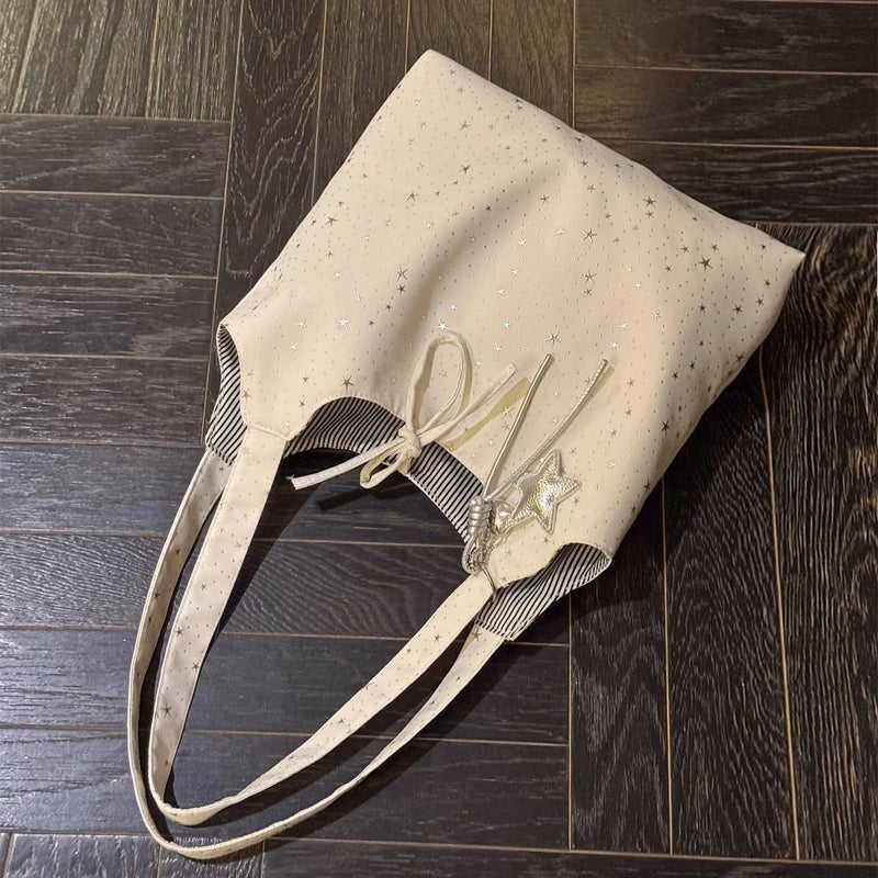 Canvas Star Tote Bag - Image 2