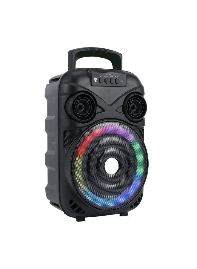 جاما مكبر صوت محمول قابل للشحن بتقنية البلوتوث RGB 4 بوصة - Image 1