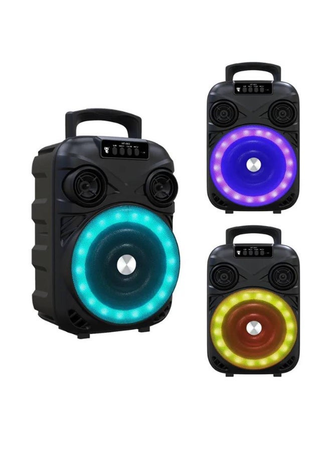 جاما مكبر صوت محمول قابل للشحن بتقنية البلوتوث RGB 4 بوصة - Image 3