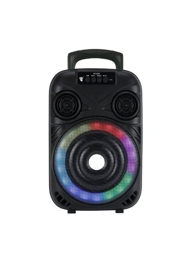 جاما مكبر صوت محمول قابل للشحن بتقنية البلوتوث RGB 4 بوصة - Image 4