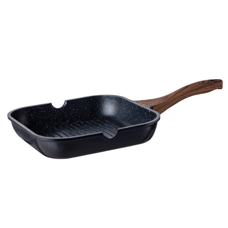 Maifanite Special Steak Frying Pan Breakfast Pan Frying Egg Multi-functional Household Non-stick Pan Xiaomuan Teacher Same(28cm thick steak pot) - Image 1