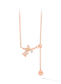 AWNL Women's Silver Necklace with CZ Diamonds, Rose Gold Plating Lily of the Valley Pendant Gift for Wife Girlfriend  - Image 3