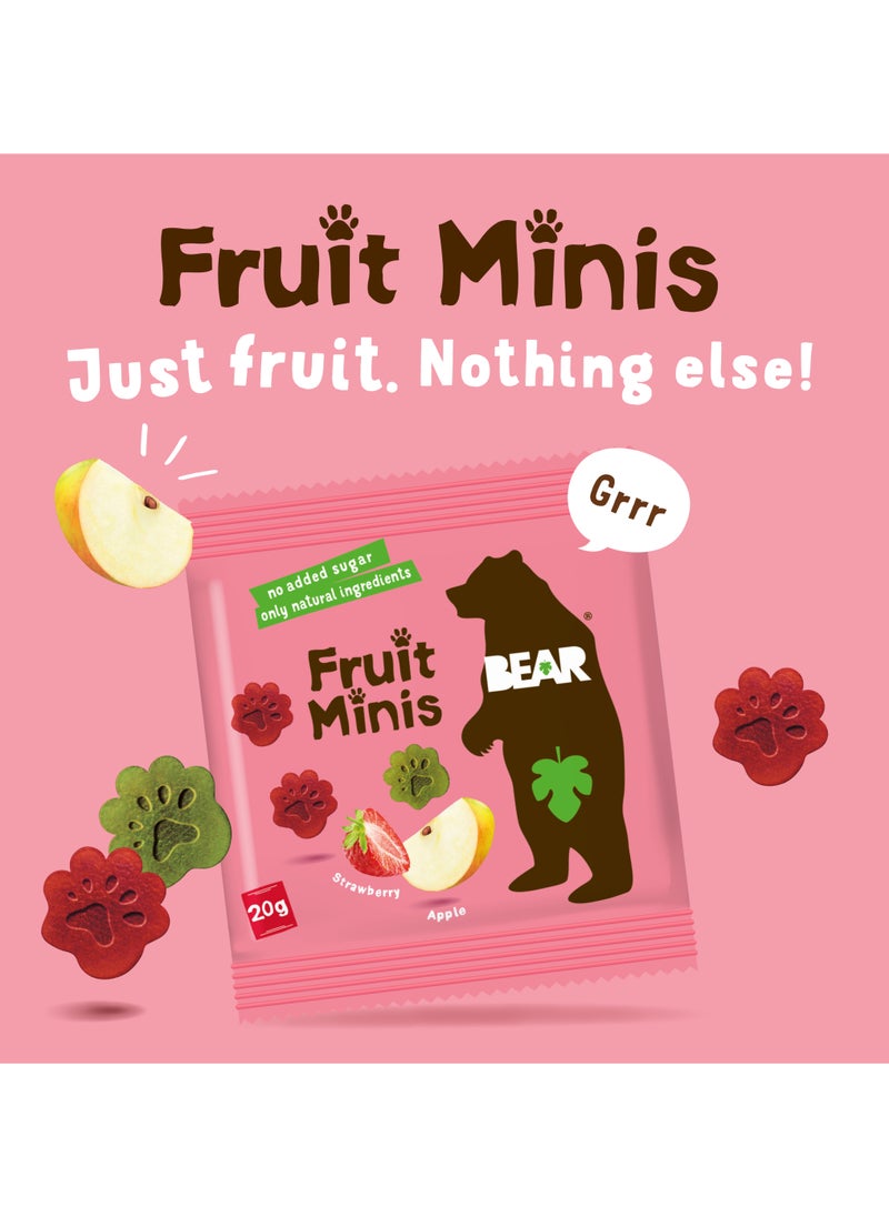Bear Fruit Minis Strawberry And Apple 5 x 20g  - Image 4