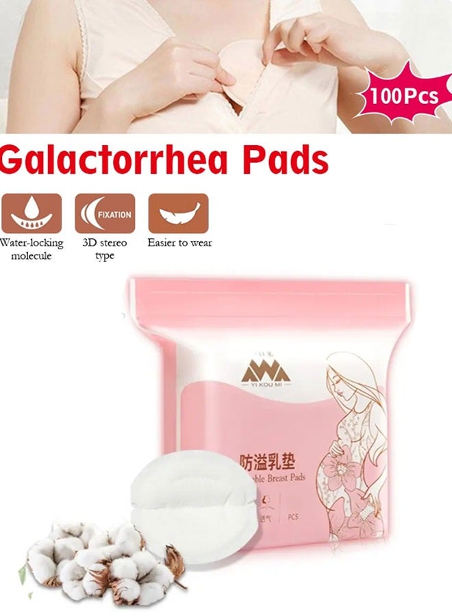 Dry Disposable Nursing Pads, Soft and Super Absorbent Breast Pads, Breastfeeding Essentials for Moms, 100 Count  - Image 1