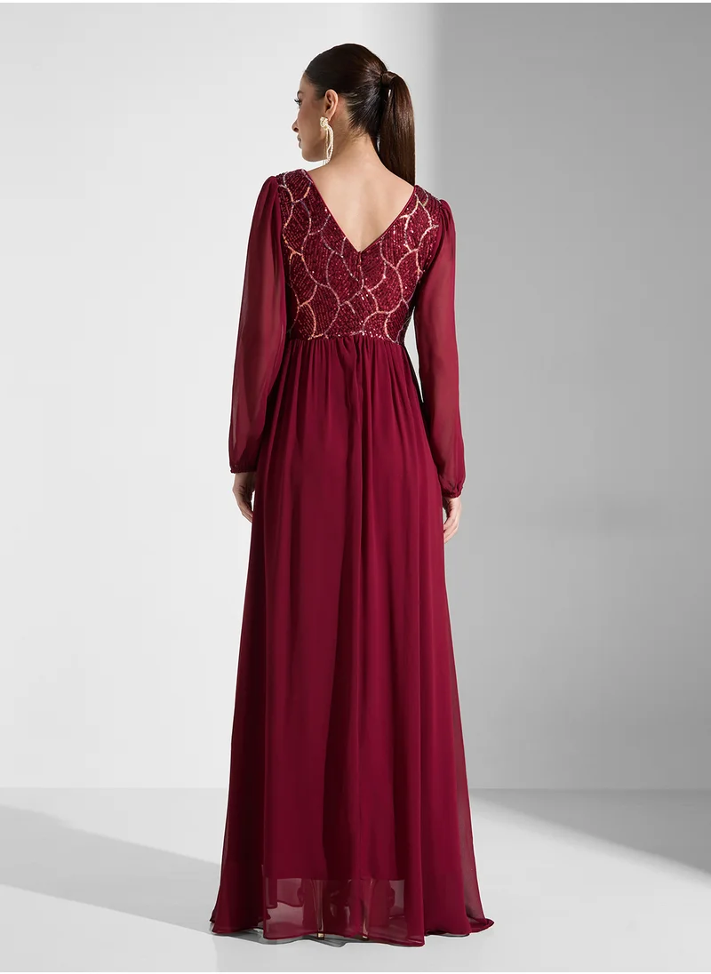 Ella Limited Edition Embroidered A-Line Dress