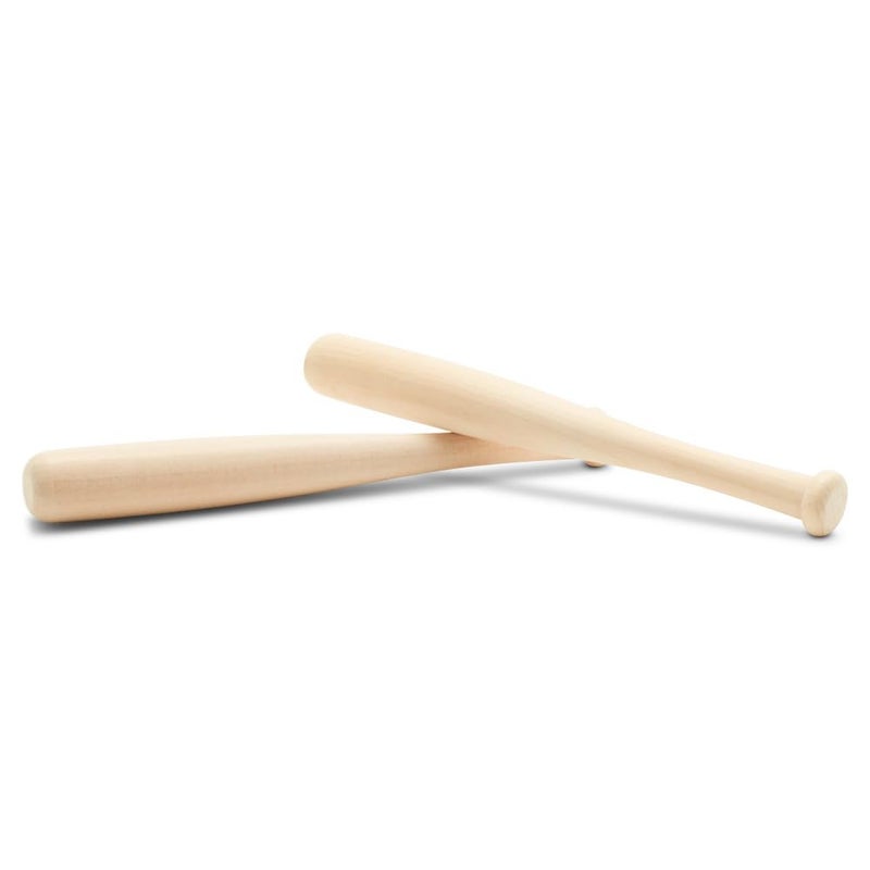 Woodpeckers Mini Baseball Bats 6 Inch Perfect for Crafts Party Favors and Scrapbooking  Pack of 2 by Woodpeckers 