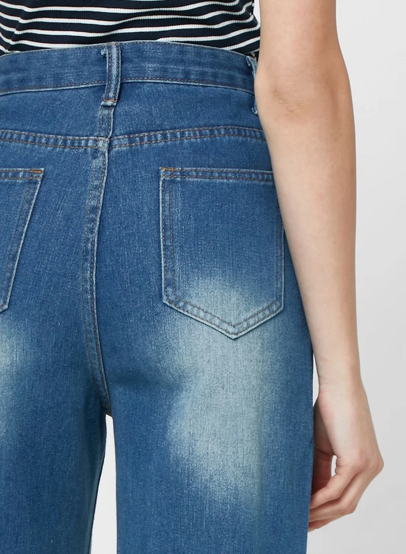 Ginger High Waist Wide Leg Jeans