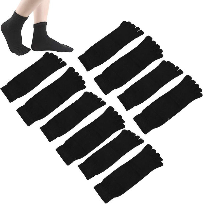 klarako 5 Pairs, Five Finger Toe Socks, Breathable Prevent Foot Odor, Running Yoga Socks for Men, One Size - Image 2