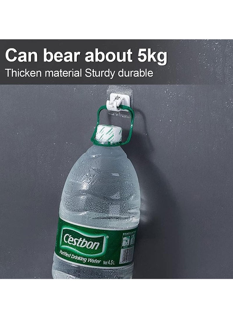 8PCS Self Adhesive Curtain Rod Holders No Drill Curtain Rods Brackets No Drilling Nail Free Adjustable Curtain Rod Hooks Curtain Hangers for Bathroom Kitchen Home Bathroom Hotel - Image 4