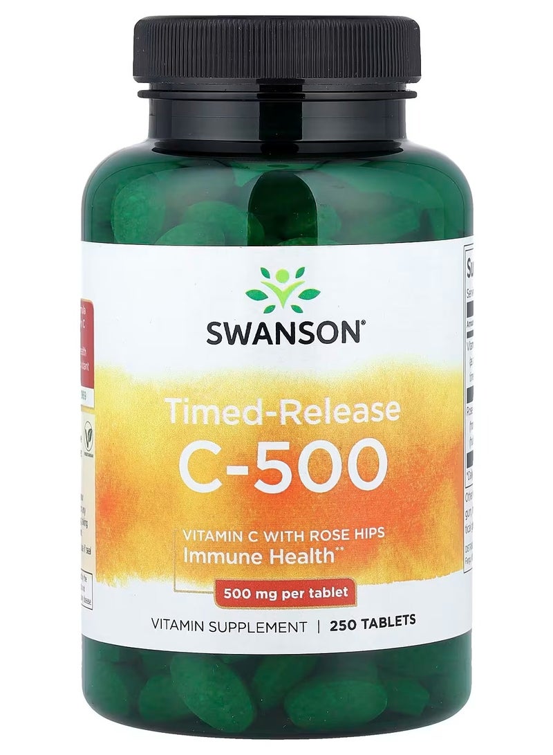 Swanson, Timed-Release C-500, 500 mg, 250 Tablets