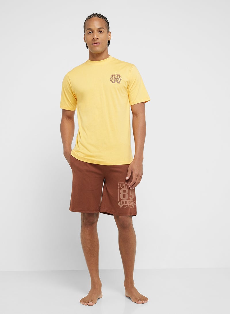 Seventy Five Nightwear T-Shirt & Shorts Sets  - Image 1