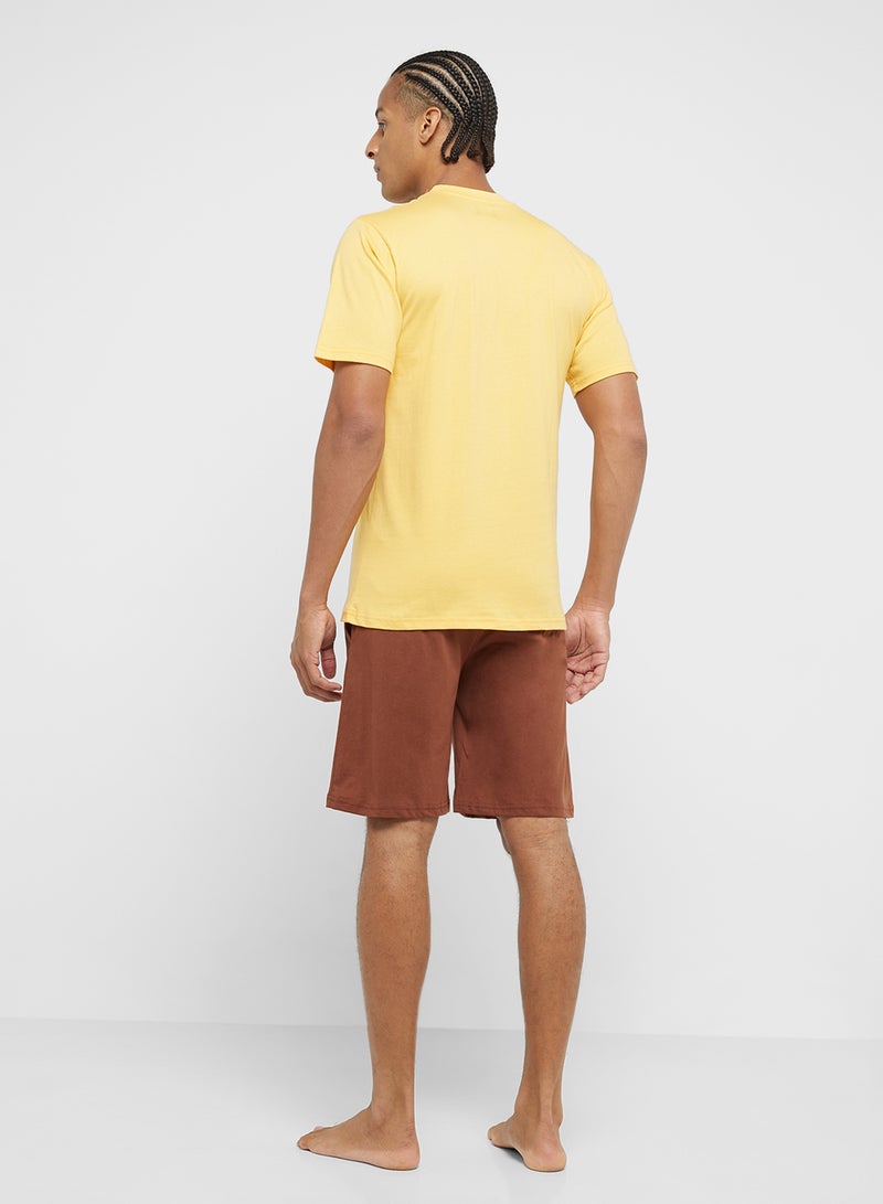 Seventy Five Nightwear T-Shirt & Shorts Sets  - Image 2
