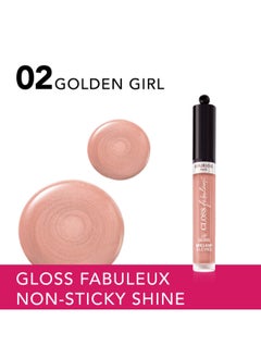 BOURJOIS PARIS Gloss Fabuleux Lip Gloss - 02 - Golden Girl, 2.4g  - Image 3
