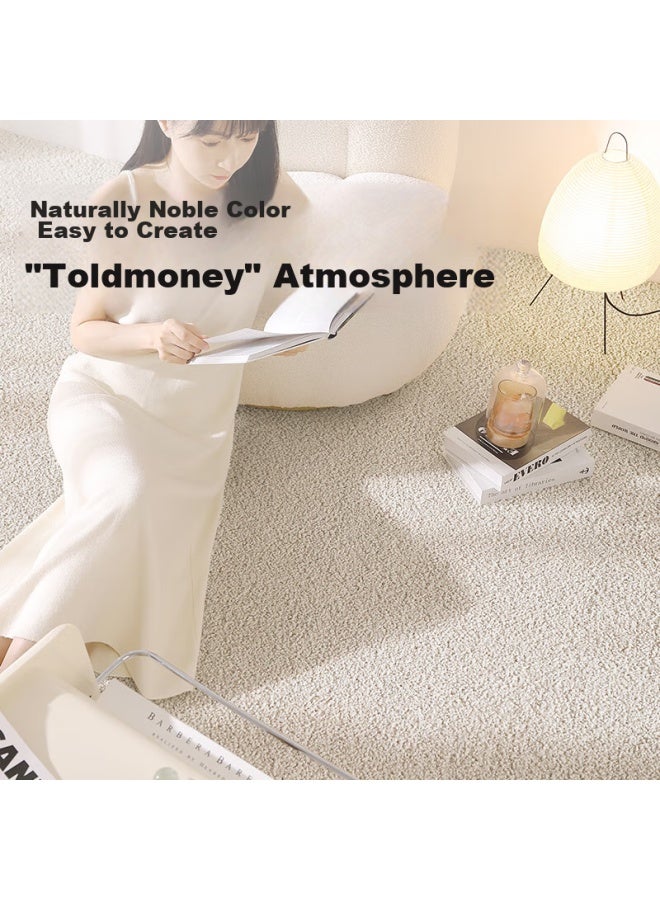 Dajiang Wool Bedside Rug Bedroom New Light Luxury High-end Feel Bathroom Bedside Rug 60x160cm - Image 2