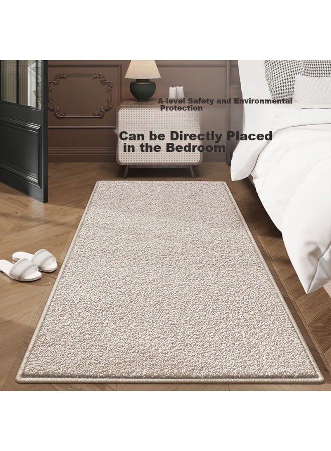 Dajiang Wool Bedside Rug Bedroom New Light Luxury High-end Feel Bathroom Bedside Rug 60x160cm - Image 1