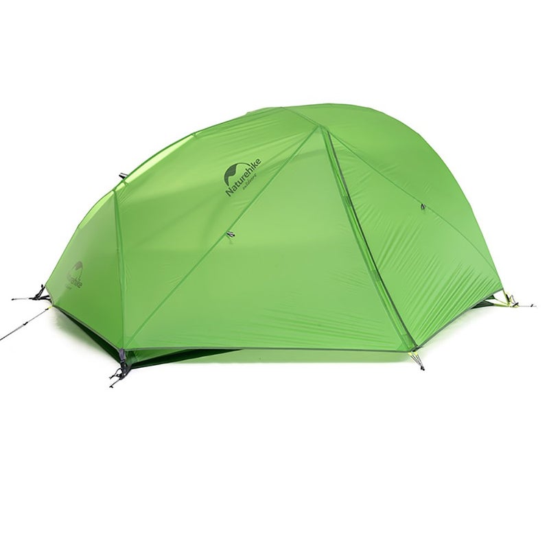 Naturehike Star-river 2 ultralight 2 man tent + mats updated 20D Silicone-green+ mats - Image 2