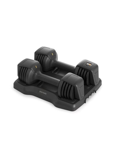 Smart Dumbbell Set, 4 Weights, 2.5-12.5LBS/1.14-5.7KG, Bluetooth Connectivity