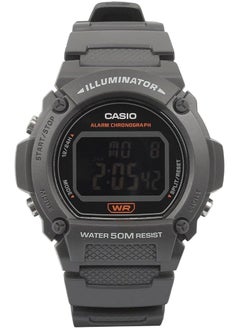 CASIO Casio Watch for Men W-219H-8BVDF Digital Resin Band Black  - Image 1
