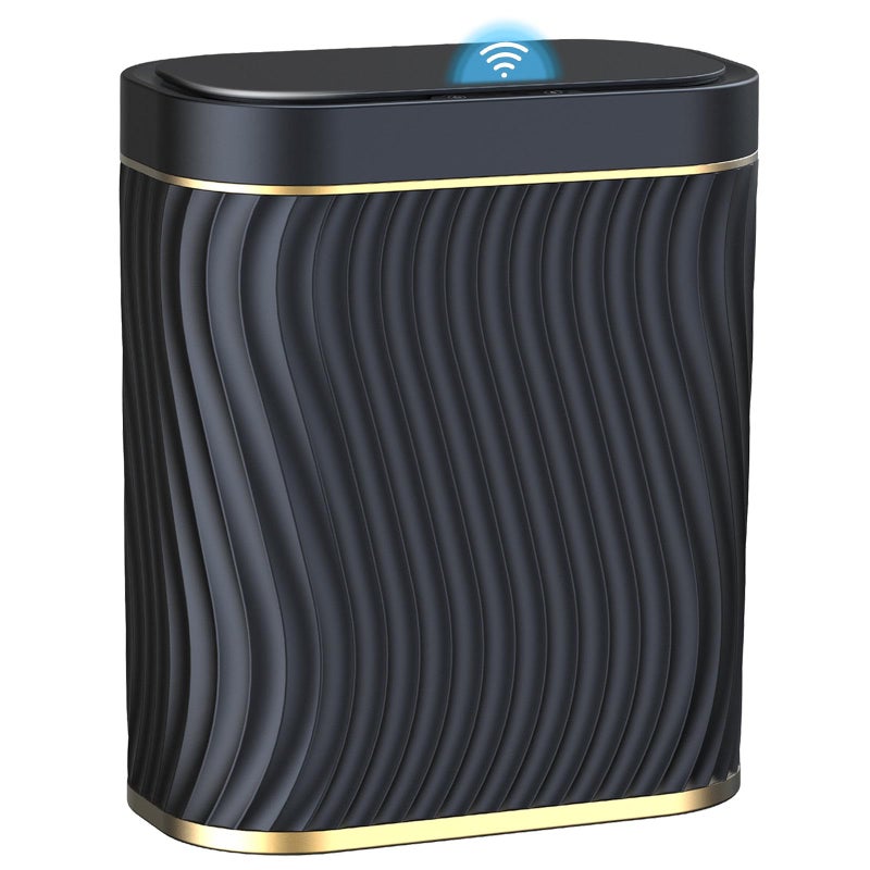 Ogikey Bathroom Small Trash Can with Automatic Touchless Lid, 2.6 Gallon Smart Garbage Can Narrow Waterproof Trash Bin for Bedroom, Office, Living Room - Image 1