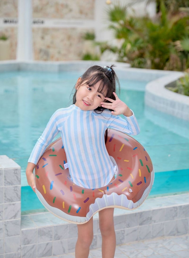 Inflatable Doughnut Shaped Floating Ring Brown - Image 3