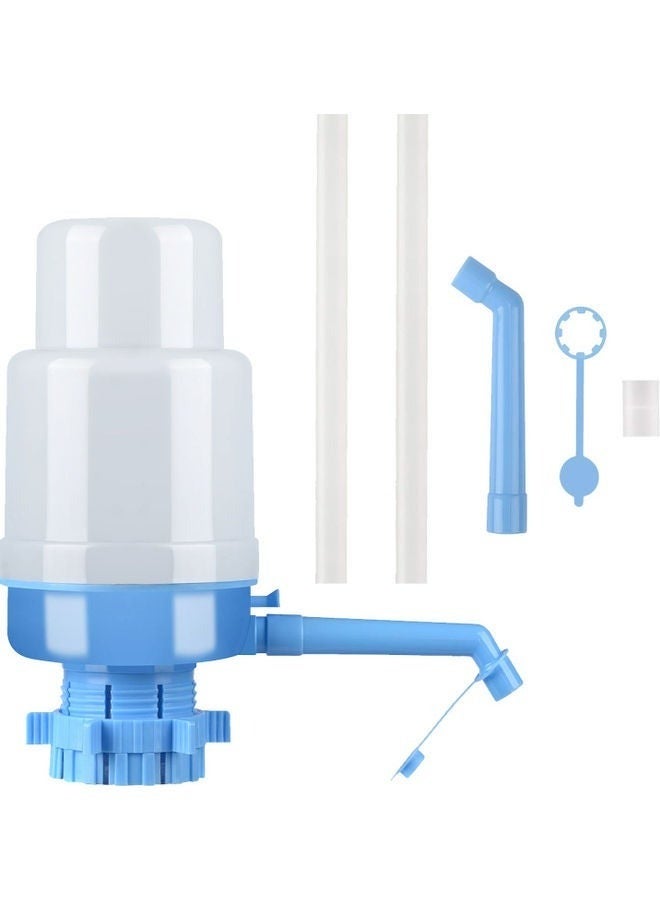 HAVEN Manual Water Pump Dispenser, White, Easy Hand Press Water Dispenser for Bottled Water - Image 1