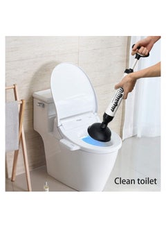 SYOSI Drain Buster Toilet Air Plunger, Powerful Drain Plunger with 2 Type Suction Cups, Cleaner New Pump Air Tool Suitable for Toilet, Bathtub, Shower, Sink  - Image 4