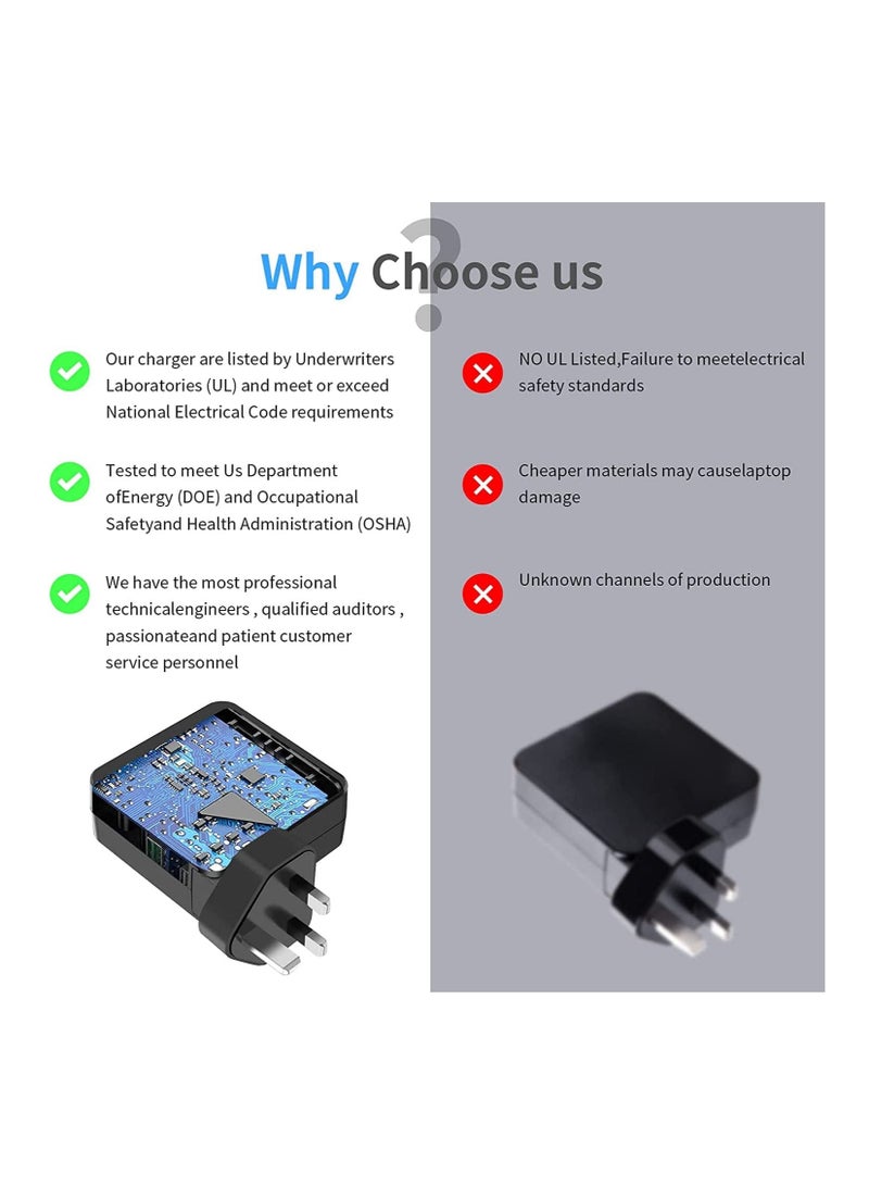 إن تك محول طاقة NTECH 65 واط USB C متوافق مع Lenovo Think Pad Yoga HP chrome Book Dell XPS ASUS Acer HUAWEI Xiaomi Samsung والمزيد من أجهزة Type C PD شاحن الكمبيوتر المحمول مزود الطاقة - Image 3