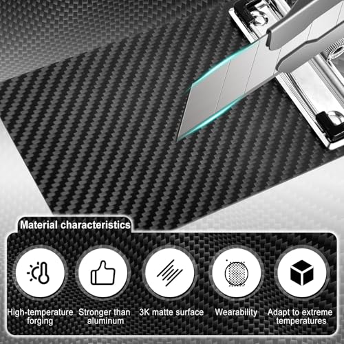 SBYURE Carbon Fiber Pocket Clipboard,A6 Size Black Clipboard Reinforced with Pen Clip & Hanging Loop Durable Small Clip Board for Outdoor, Office, Gifts(4.3x6.5 in) - Image 2