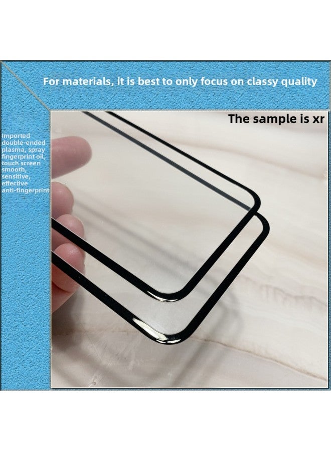 Applicable IPhone16Pro 15 Silk Screen Printing Three Strength High Aluminum Large Arc Tempered Film Apple 12 13 14 Full Screen Film-Color:Three Strong High Aluminum Large Arc Anti-static [blank Version Silk Screen Mesh]-Dimensions:iphone 15Promax [thick Glue]]  - Image 3