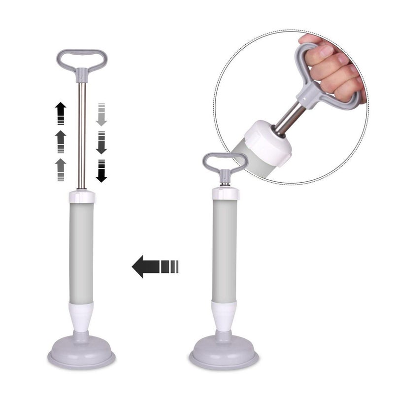 Fitto Bathroom Blockage Cleaner, Toilet Sink Drain Shock Pump Plunger, Sucker Pipe Cleaning Tool, Durable, Easy to Use-Assorted - Image 4