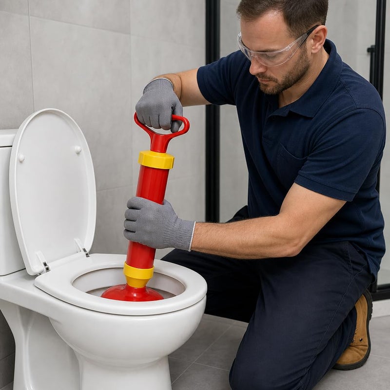 Fitto Bathroom Blockage Cleaner, Toilet Sink Drain Shock Pump Plunger, Sucker Pipe Cleaning Tool, Durable, Easy to Use-Assorted - Image 3