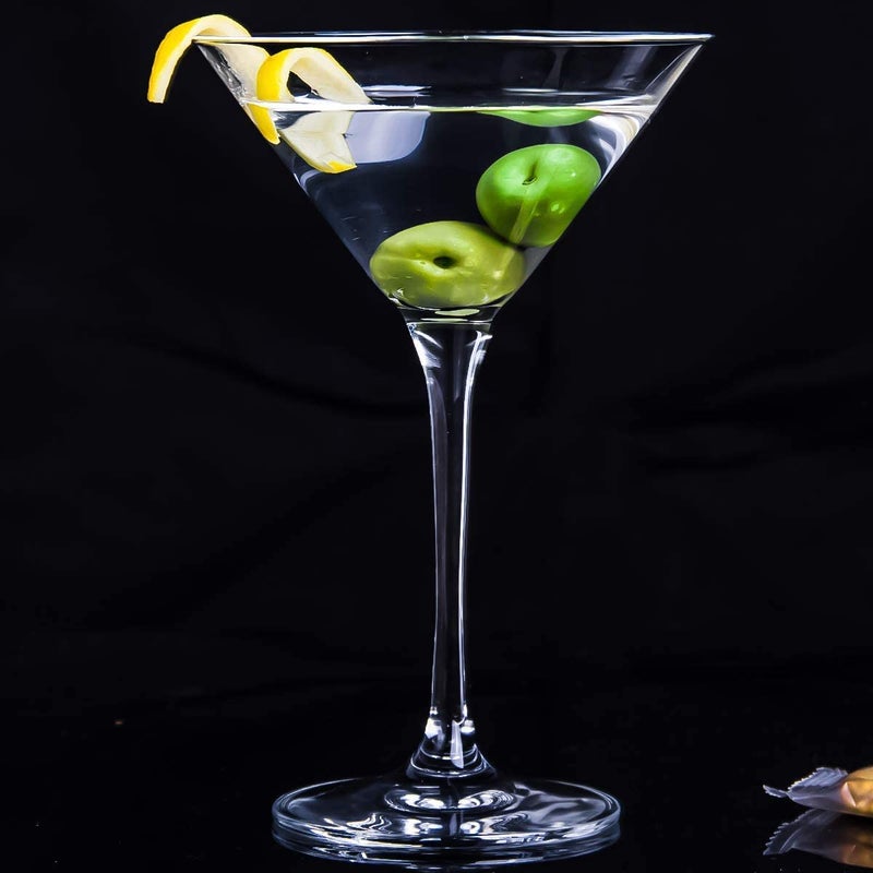 Reflector Reflector Premium Crystal Martini Glasses Set of 4 48 Ounce140ml VShape Straightstemmed Italian Clear Elegant Cocktail Glasses for Bar Martini Juice Pisco Sour Cosmopolitan Gimlet  - Image 4