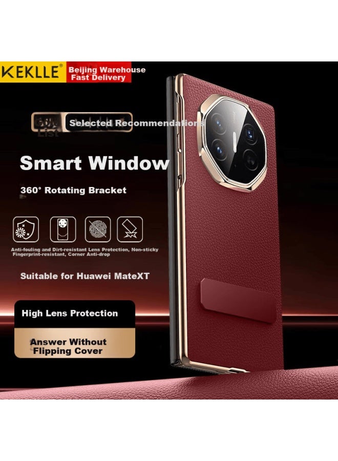 Keklle Huawei Mate X Phone Case, Xt Extraordinary Master Tri-fold Screen Stand Flip Cover Case, Shockproof Matext Protective Ultra-thin Full Coverage, Ruihong - Image 1