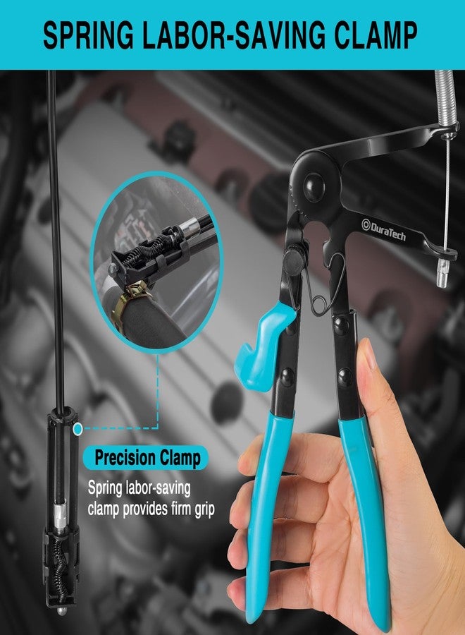 DURATECH Flexible Hose Clamp Pliers, 27" Long Reach Radiator Hose Clamp Removal Tool with Ratchet Locking Mechanisms, Spring Clamp Pliers for Automotive, Car, and Truck Repairs - Image 5