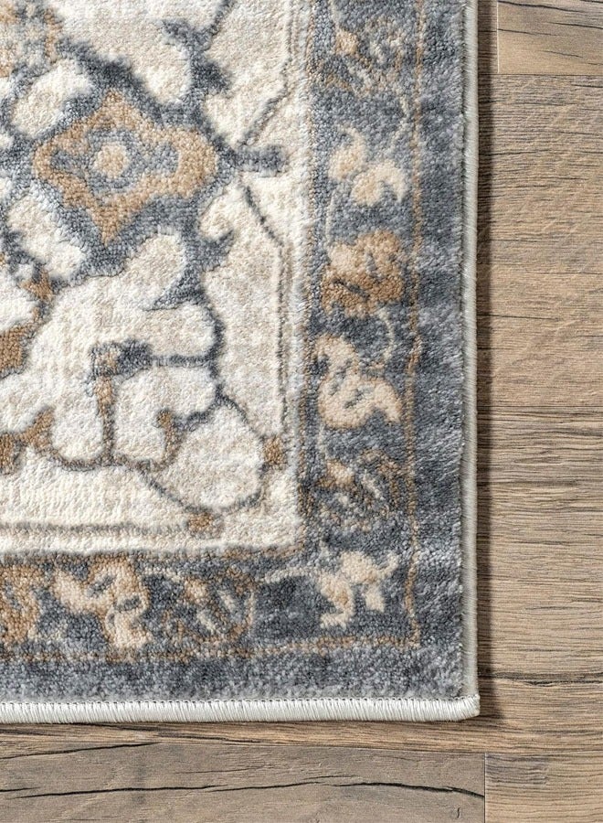 KLNAMAEAAN Ethnic Style Living Room Carpet imitation Cashmere with Dot Plastic Bottom 160X230Cm Style-7 - Image 4