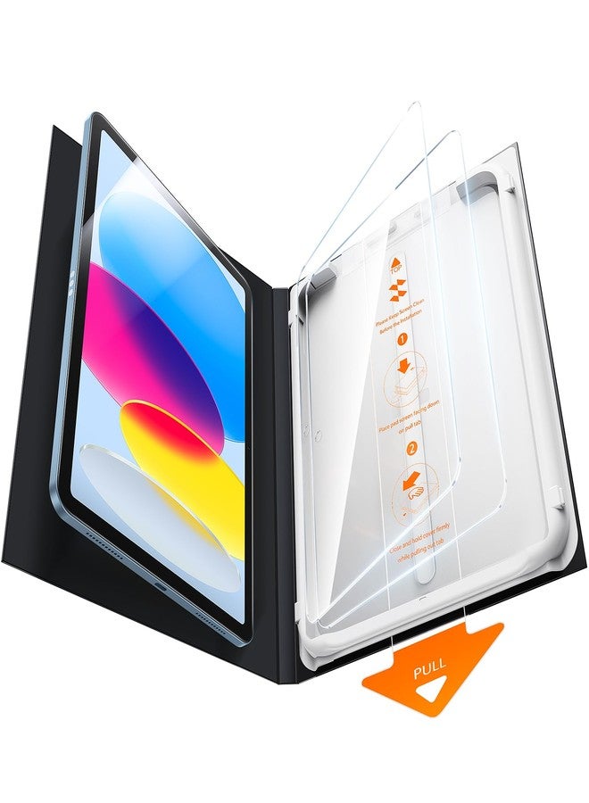 SmartDevil 2 Pack Screen Protector for iPad 10th Generation 10.9 Inch 2022 with Easy Installation Frame, 9H Clear Tempered Glass Film, Anti-Shatter, Bubble Free,Dust-Free Box - Image 1