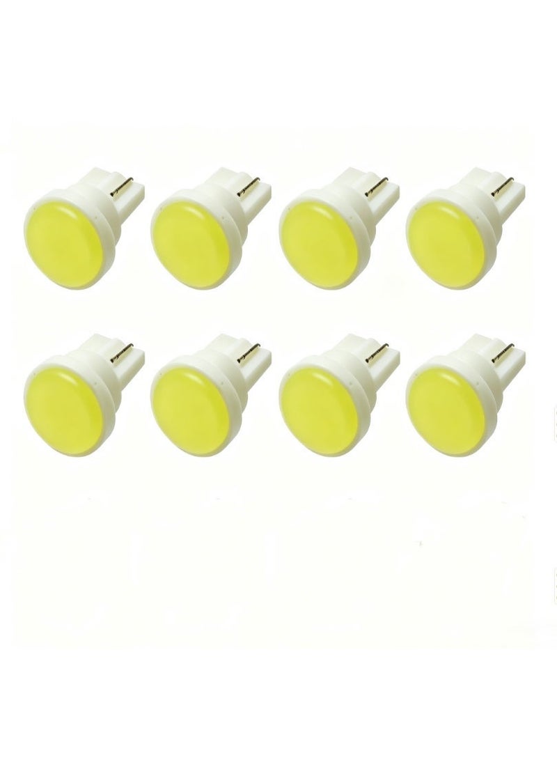 8-Pack T10 LED Car Bulbs, Yellow 1.5W High Bright Interior Lights - Image 1