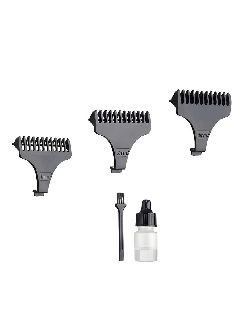 Cronier CR-854 Professional Hair Clipper with 3 Limit Combs and USB Charging– German Design– Up to 2 hours of use-Black - Image 4