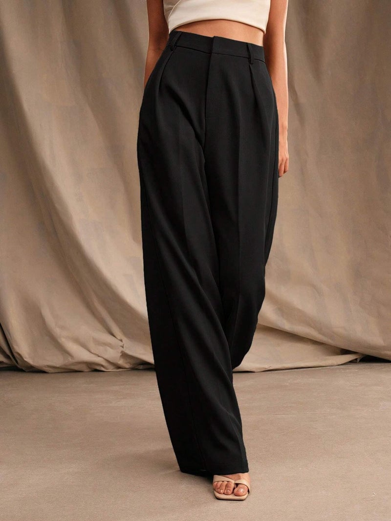 KOTTY Women's Pot Black Lightweight Office wear Pant (Black,M)-KTTWOMENSPANT730M - Image 4