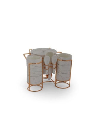 White Marble Porcelain Soup Set With Golden Stand 15 Pieces - pzsku/ZD907F4663923F9A842A8Z/45/_/1671456852/3f69bc7a-bef8-4f51-9d0c-7e629485d5f7
