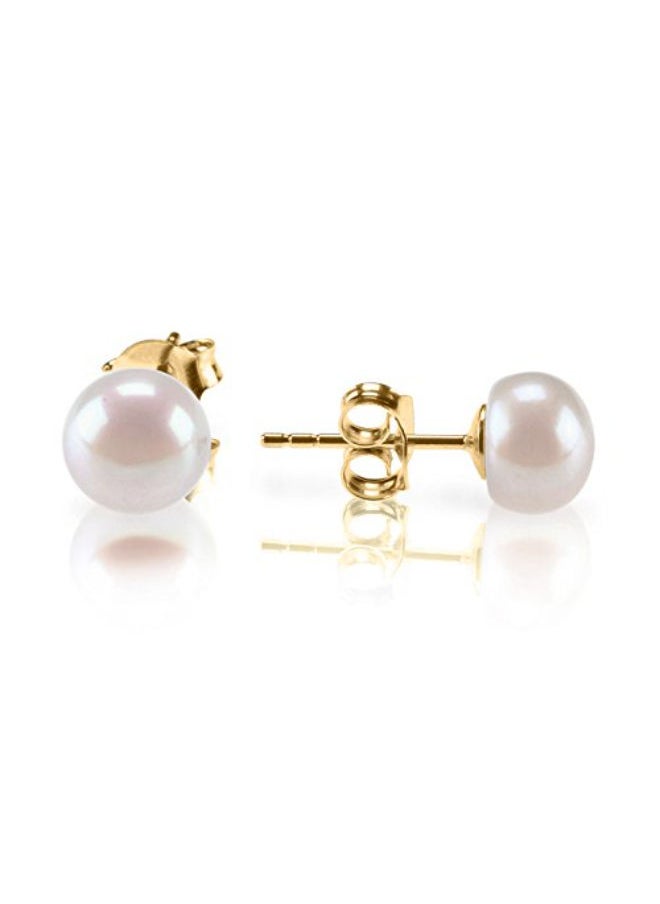 NIBEMINENT Cultured Stud Pearl Earrings  - Image 1