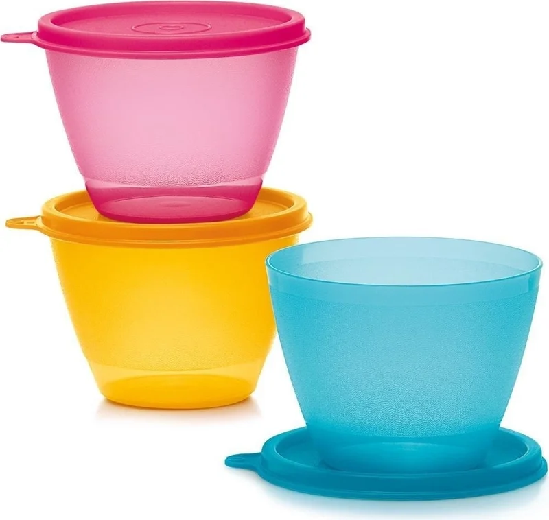 Tupperware Colorful Refrigerator Containers Set of 3 400 Ml