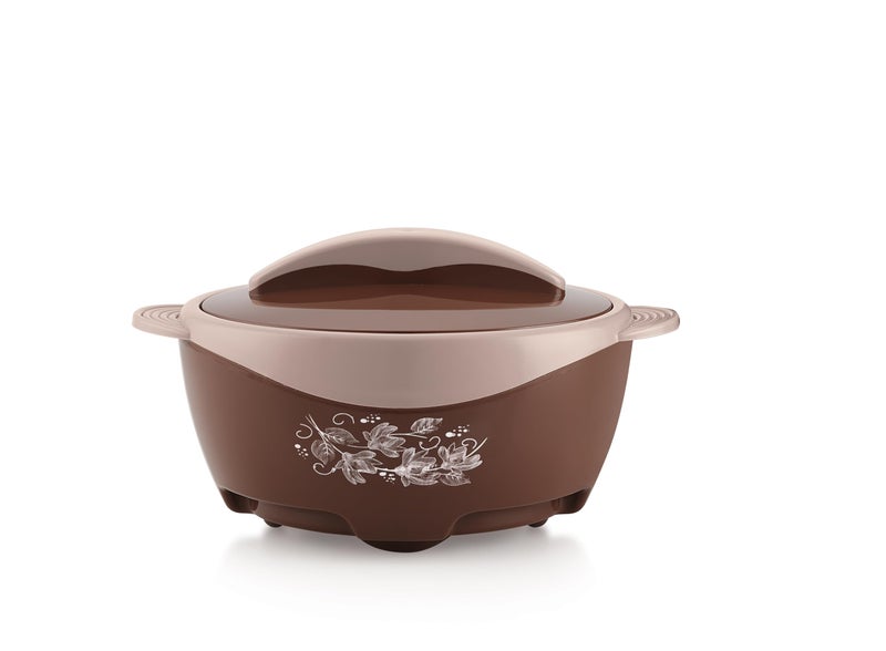 LIZA Domina 2PC Casserole andBottle Set Round PU Insulated Inner Stainless Steel | Gift Set | 1500ml Casserole with Lid & Knob and 540ml Water Bottle | BPA Free | Confident Grip Handle | (BROWN) - Image 2